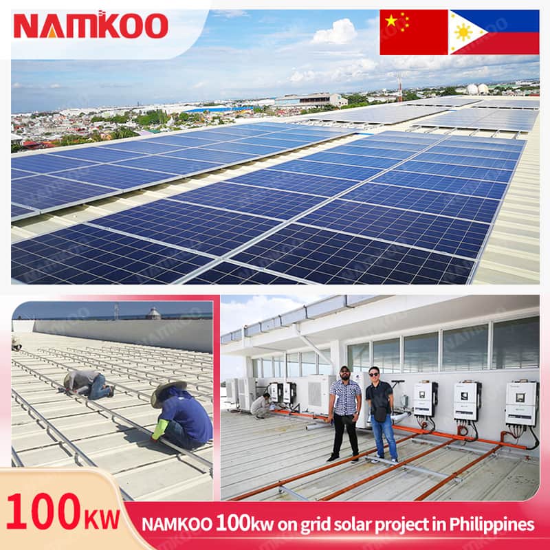 100kw on grid solar project in Philippines