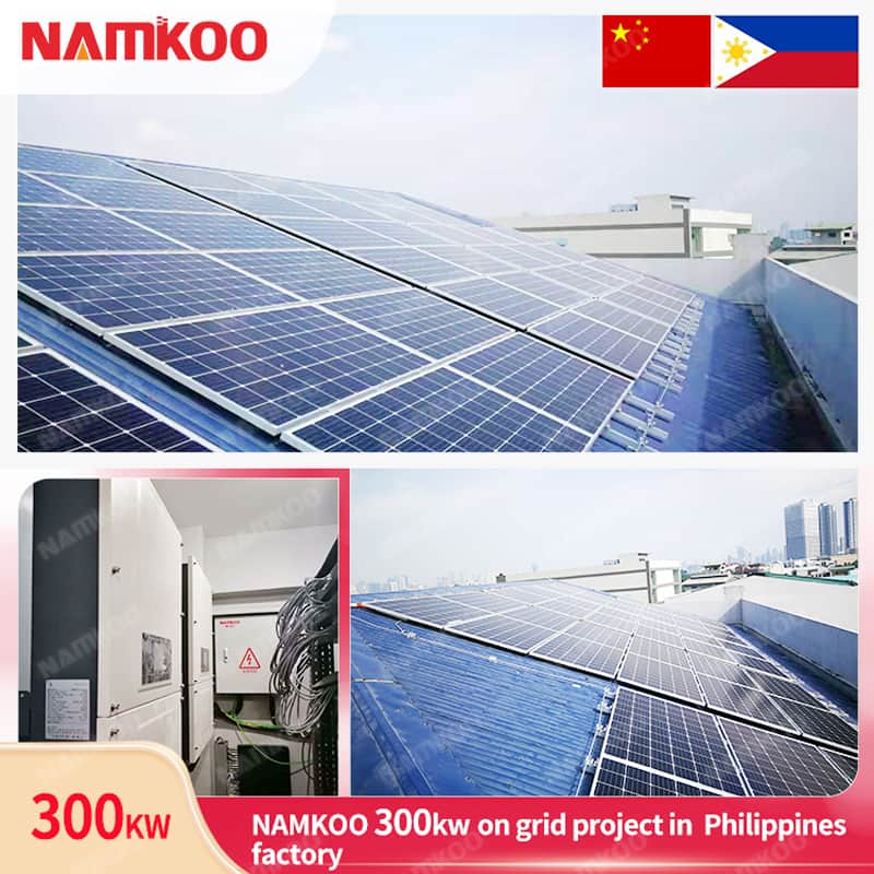 300KW-on-grid-project-in-Philippines-factory