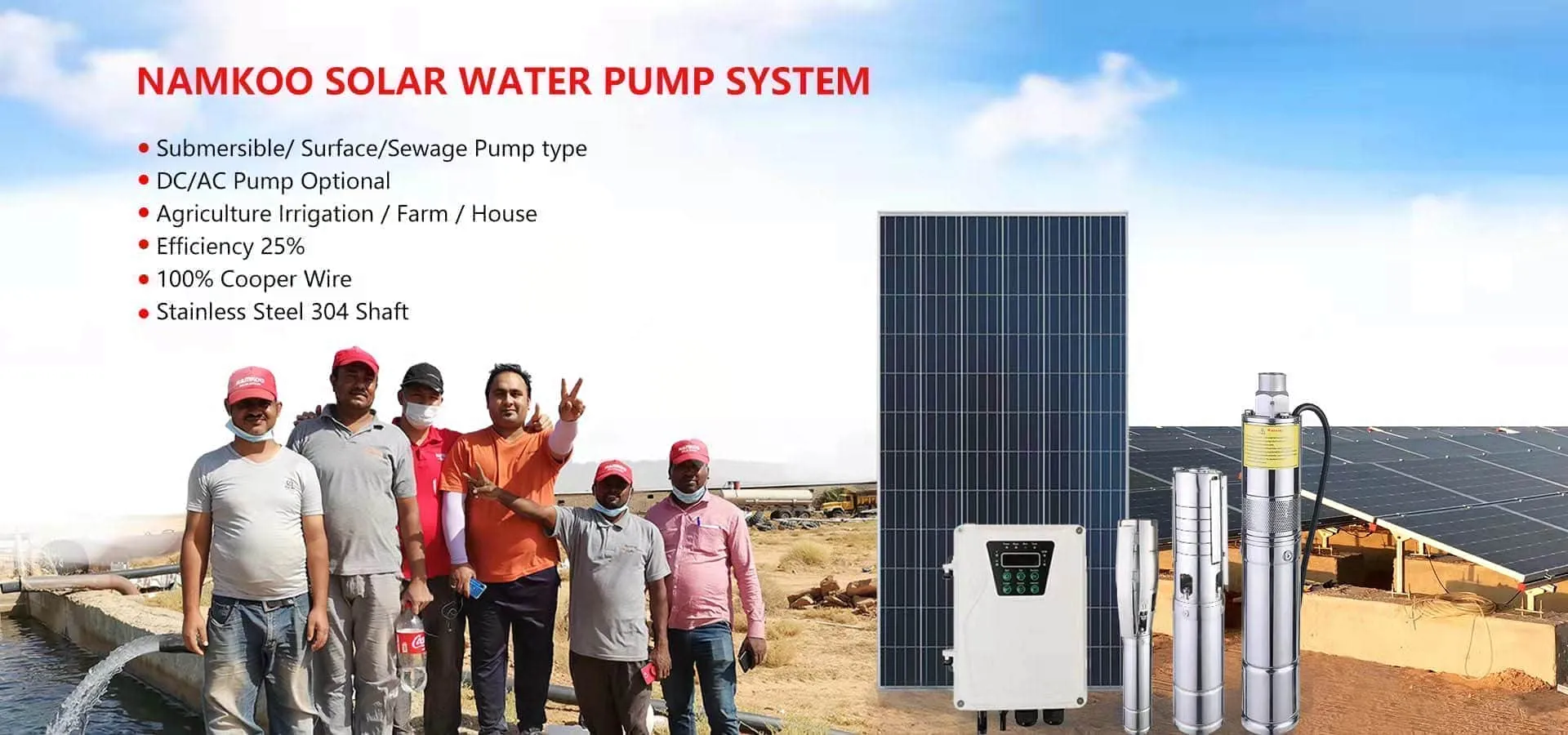 Submersible And Grounding Solar Water Pump System