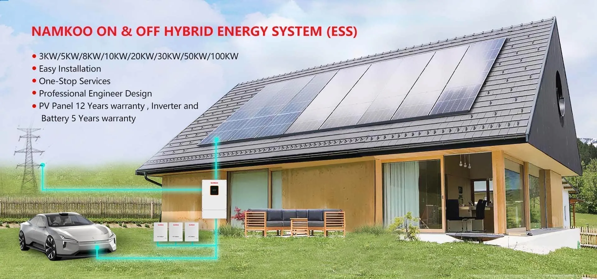 On Grid Off Grid Hybrid Solar Energy System
