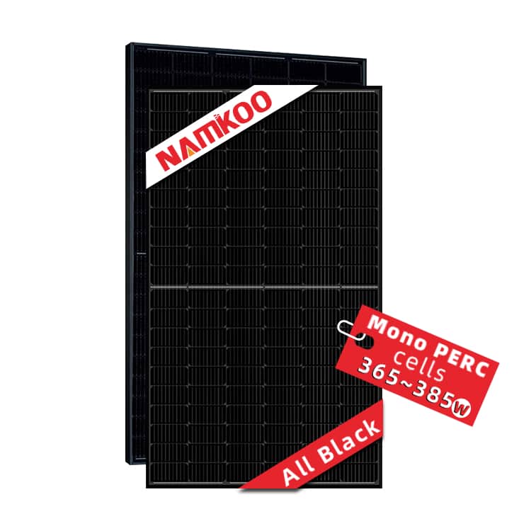 New Design 370W 470W Solar Panel All Black Mono With Doble Glass