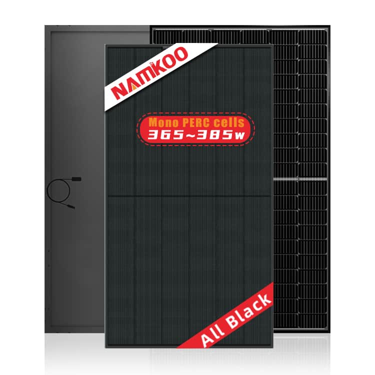 New Design 370W 470W Solar Panel All Black Mono With Doble Glass