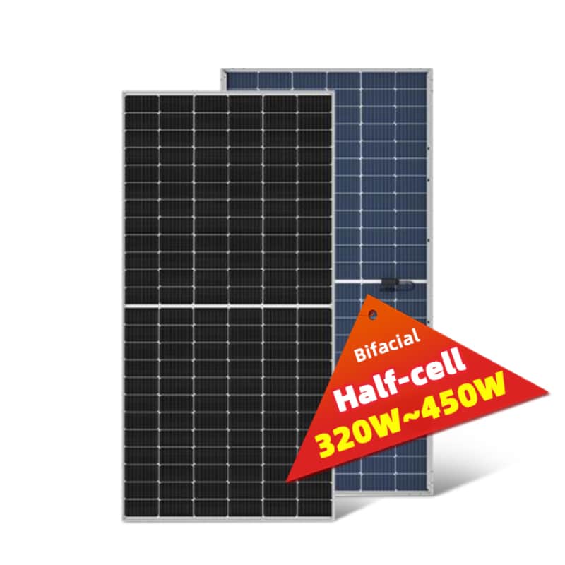 New goods bifacial 320w 450w trina solar panel bifacial dual glass for solar panel system