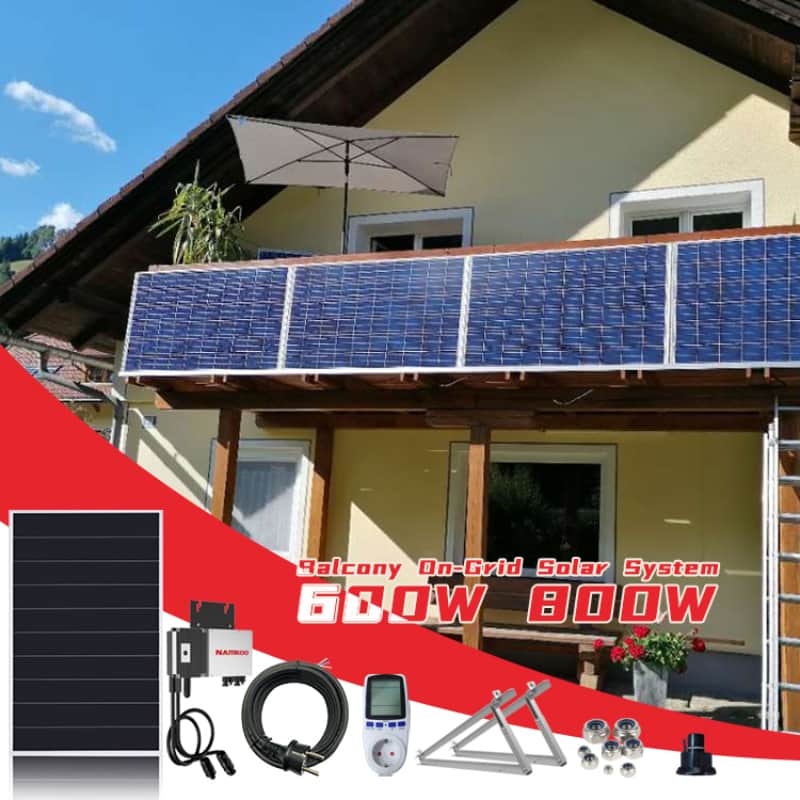 Professional Balcony Solar Energy System All In One Solar Energy System For Balcony