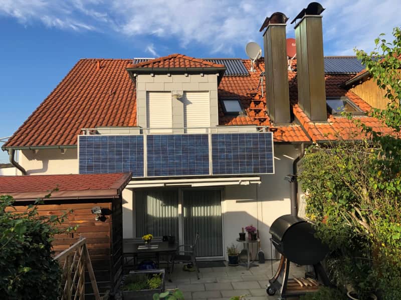 Balcony Panel Solar On-grid System Germany Balcony Garden Solar System Kit