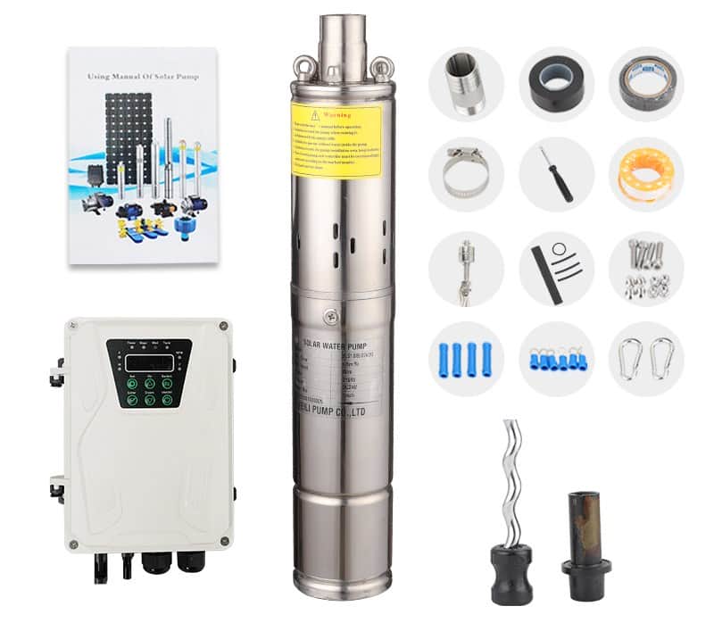 DC Solar Water Pumping Kit Set Irrigation System Solar Powered Agriculture Pump Water Solar
