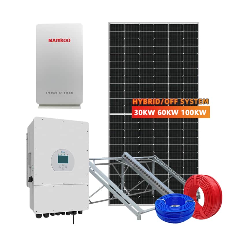 Complete set price 30kw 100kw generation ground-mounted off grid solar power system