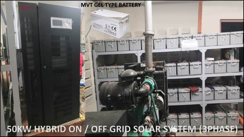 100Kw 3 Phase High Quality 50Kw Complete 30Kw Hybrid Solar System With Lithium Battery