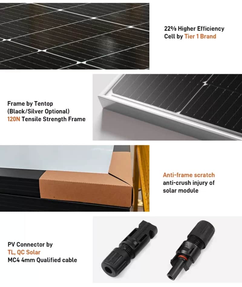 Low Price Factory Bifacial Solar Panel mono Cell Solar Photovoltaic Module