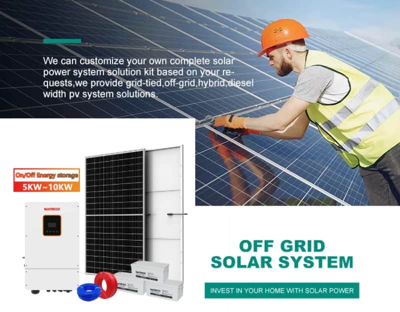 Industrial Off Grid Solar System 30kw Pv 20Kw 40Kw 50Kw 30Kw Off Grid Power Kit Solar Panel System