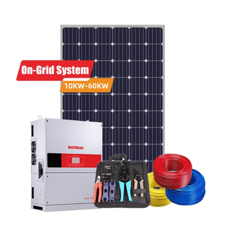 50 KW Solar System Power Plant 3 Phase Solar Panel System On Grid House Price
