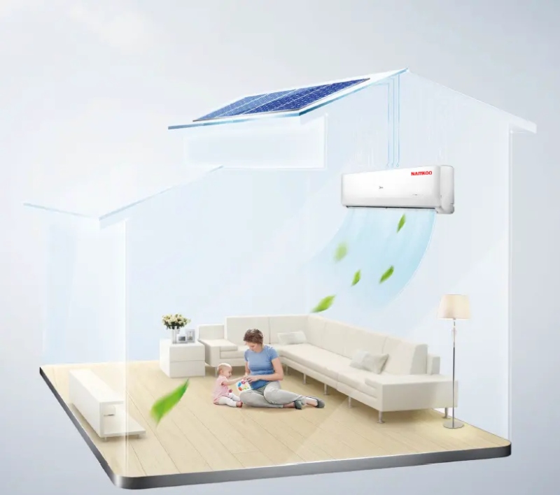 Mini Solar Air Conditioner 12000btu Climatiseur Solaire Solar Air Conditioner