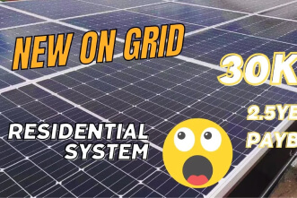 On Grid Solar Power System Cost | 30 kW Residential Solar System | Namkoo Solar