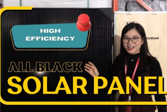 All Black Solar Panel Conversion Efficiency Up to 21.27% | Namkoo Solar