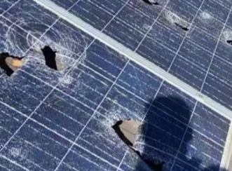 How much hail can damage a PV system?