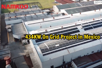 Huge Solar Power Plant in Mexico | Namkoo 434kW On Grid Solar System Project
