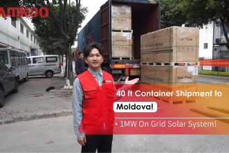 1MW On Grid Solar Project Shipped to Moldova | Namkoo Solar