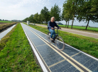 Solar-powered bike lanes go online in the Netherlands