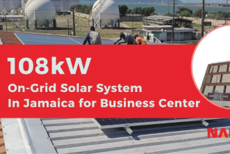 Jamaica 108kW Off Grid Solar System for Commercial Center