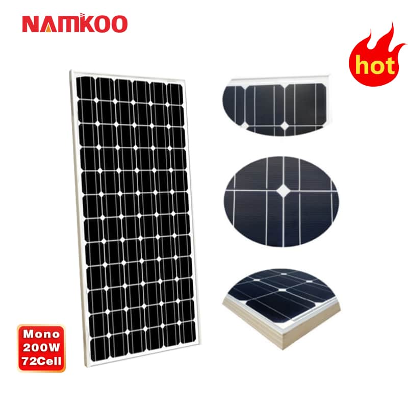 PV 200W Solar Panel For On Grid And Off-Grid Energy System 200W Mono Solar Panel