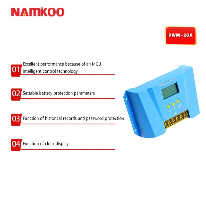 PWM Controller For Solar Generator Portable Power Station and Solar Panel