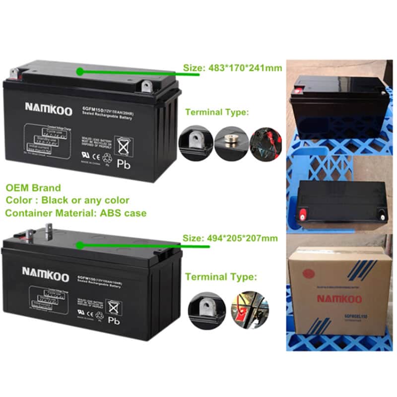 Longer service life gel battery 2v 500ah reliable solar power system gel battery