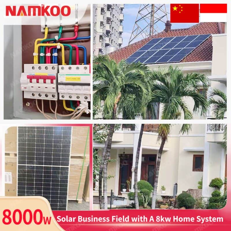grid tie solar power system project in indonesia