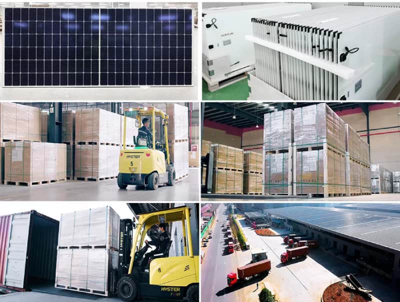 bifacial solar panel packing