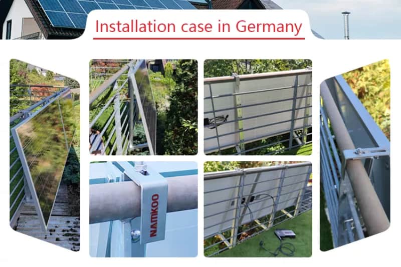 800W Germany Small On Grid Balcony Solar System