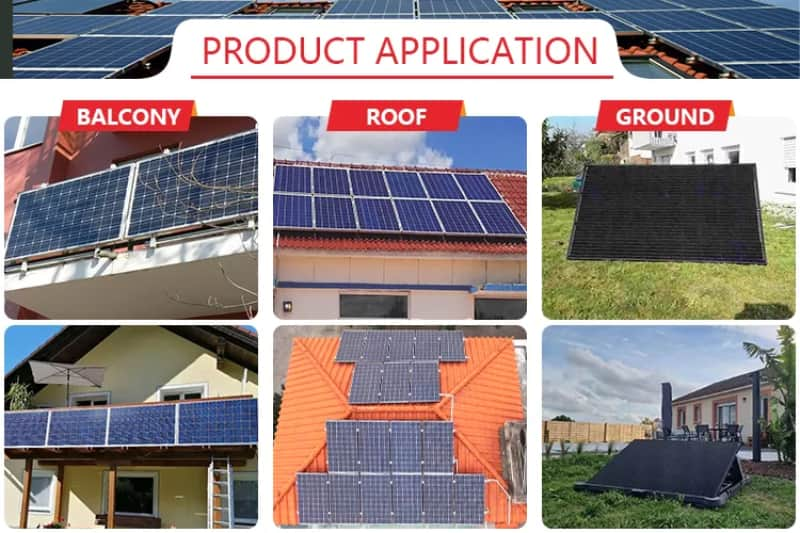 800W Germany Small On Grid Balcony Solar System