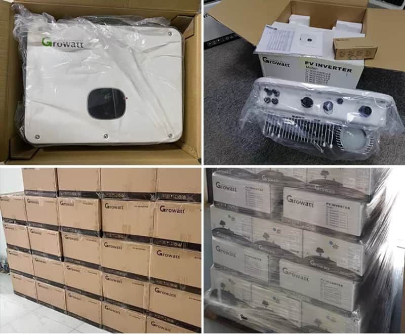 Growatt on grid solar inverter DC AC 3kw 4kw 5kw 6kw 7kw 8kw 9kw with OLED display
