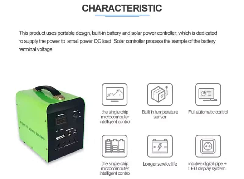 Small solar household systems