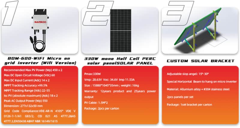 balcony solar kit