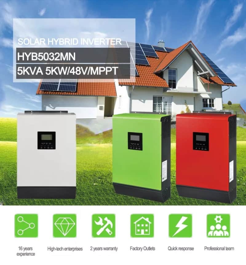 New 5kva 6kw mppt off grid solar power hybrid inverter price