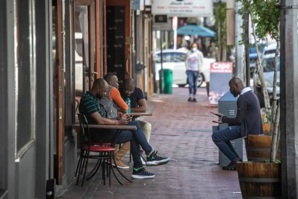 shopping street in Cape Town