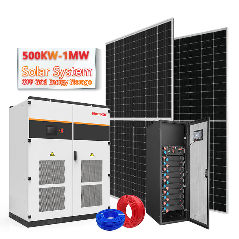 50KW 100KW 300KW 500KW 1MW Hybrid Solar Power System With Lithium Battery Energy Storage Solar System