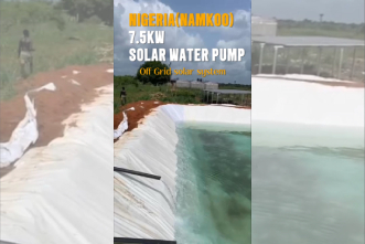 7.5kW Solar Water Pump System in Nigeria