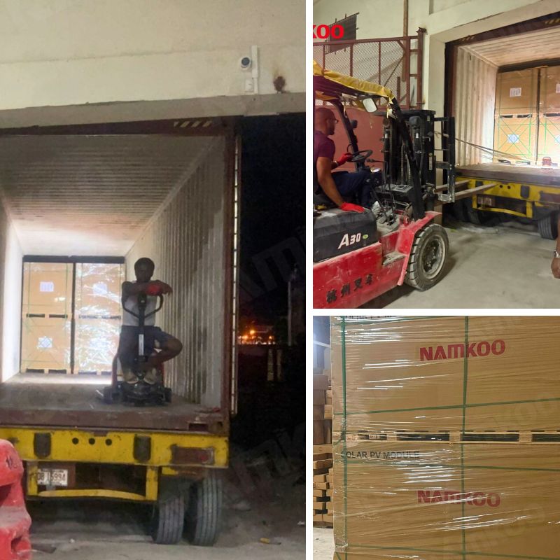Container Shipment Arrives in the Caribbean