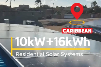 Powerful 10kW Solar System on a Metal Roof in Aruba