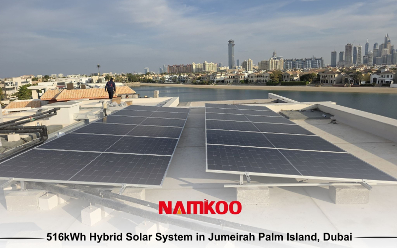 Namkoo has equipped luxury villas on Dubai’s iconic Palm Jumeirah with a 561-kilowatt-hour energy storage system