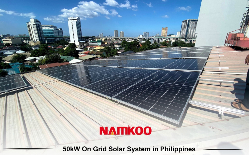Namkoo delivered a 50kW on grid solar system in just 40 days in Quezon City, Philippines