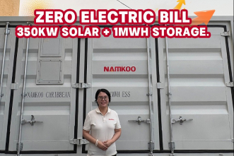 Namkoo Jamaica 500kW+1MWH Off Grid Solar System for Supermarket